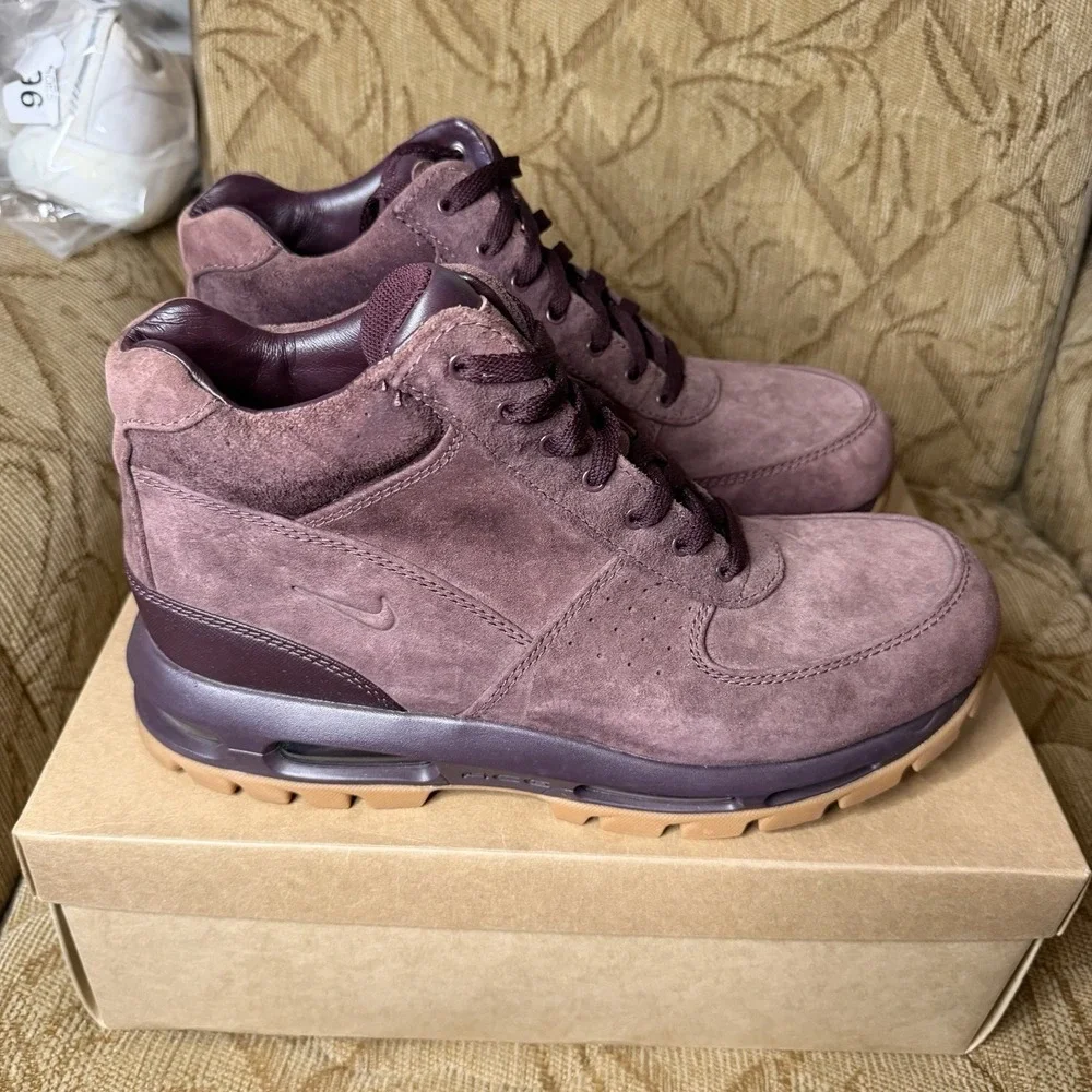 Nike Air Max Goadome Deep Burgundy Suede Men's Size 12